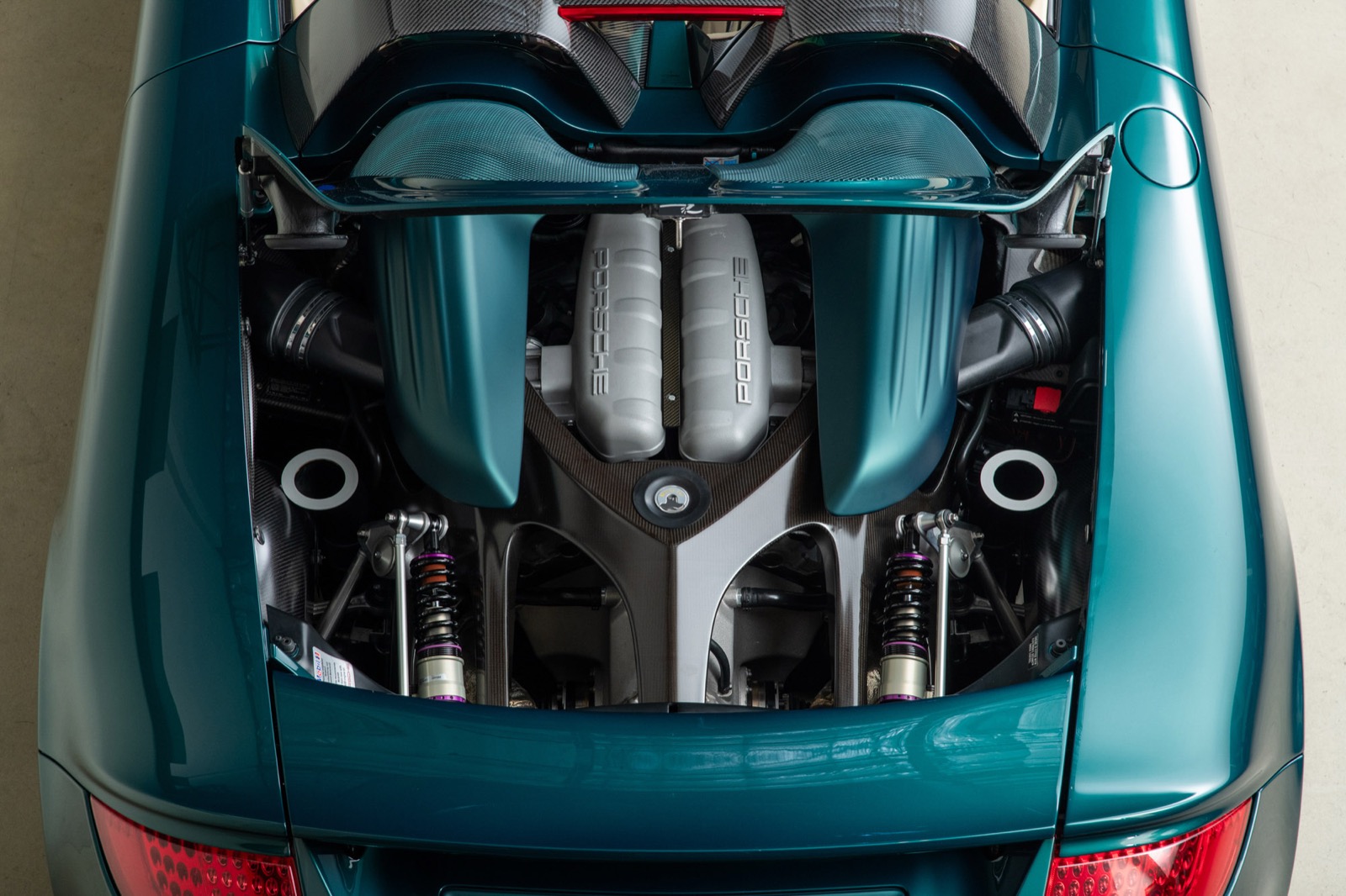 Canepa Carrera GT SC engine bay — V10 with mechanical enhancements by Repasi Motorwerks
